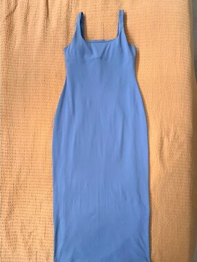 Fabletics Periwinkle Square Neck Midi Bodycon Dress